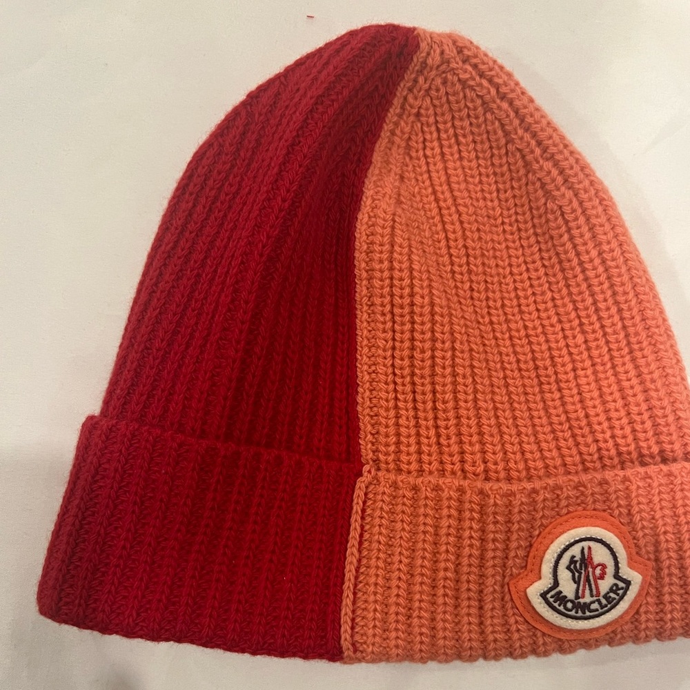 Moncler color-block Wool beanie